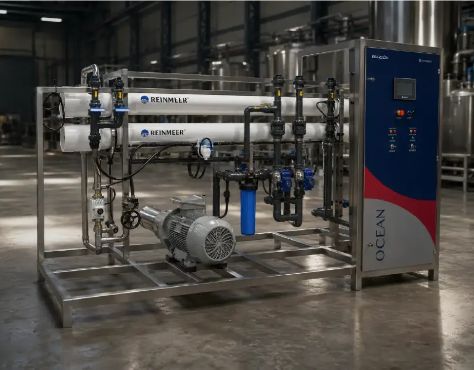 Seawater desalination capacity calculation